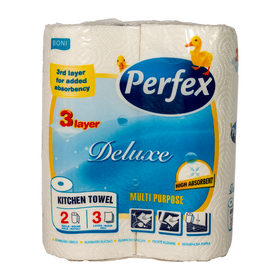 Perfex Küchenrollen, 2 Stück, 3-lagig, Zellstoff