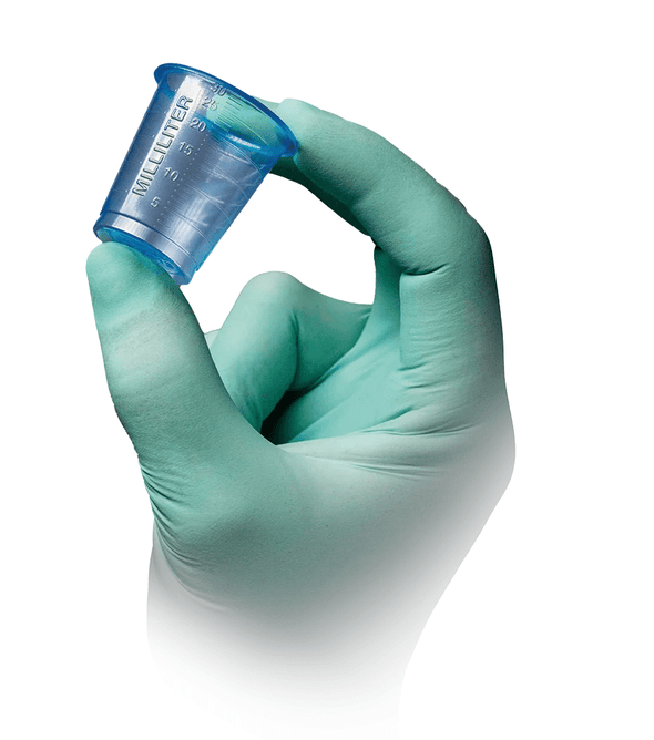 AMPri PP Medizinbecher 30 ml graduiert, verschiedene Farben