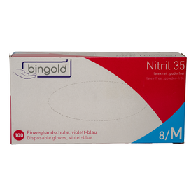 Bingold Nitril 35 Einweghandschuhe – puderfrei