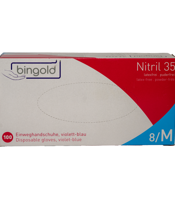 Bingold Nitril 35 Einweghandschuhe – puderfrei
