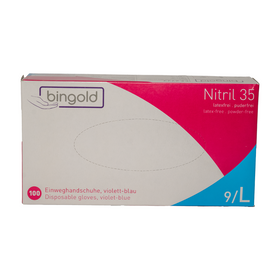 Bingold Nitril 35 Einweghandschuhe – puderfrei