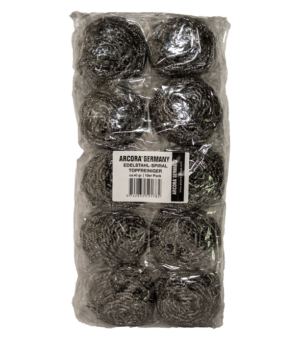 Arcora Professional Inox Scheuerspirale – 10 Stück
