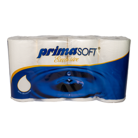 Primasoft Exclusive Toilettenpapier 3 lagig, 250 Blätter, 64 Rolle