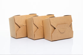 Nudelboxen aus Kraftpapier