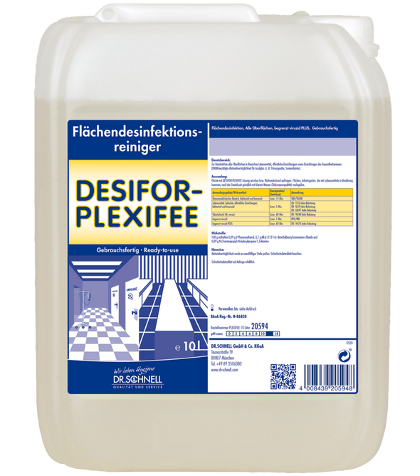 Dr. Schnell Desifor PlexiFee Flächendesinfektionsmittel, begrenzt viruzid PLUS