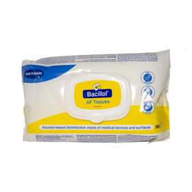 BODE BACILLOL® AF Tissues alkoholische Desinfektionstücher | Packung (80 Tücher)