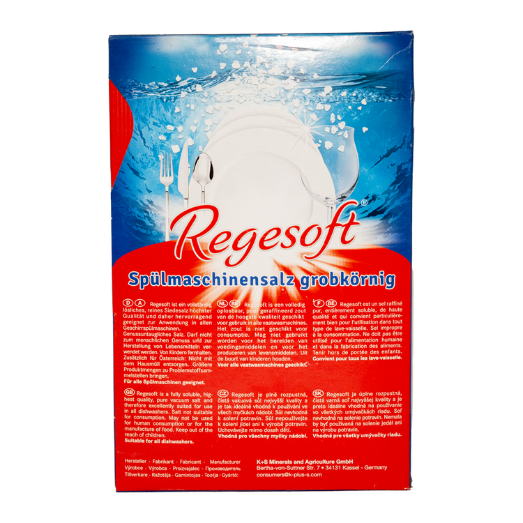 Regesoft Geschirrspül-Spezialsalz, grobkörnig – Box (2 kg)