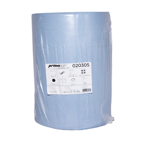 Industrierolle IR V primaSoft, 288 m, 3-lagig, ganzlagig, blau, Ø 38 x 36 cm