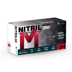 Altruan Nitril 350 Black, Einmalhandschuhe, schwarz