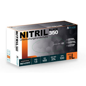 Altruan Nitril 350 Black, Einmalhandschuhe, schwarz