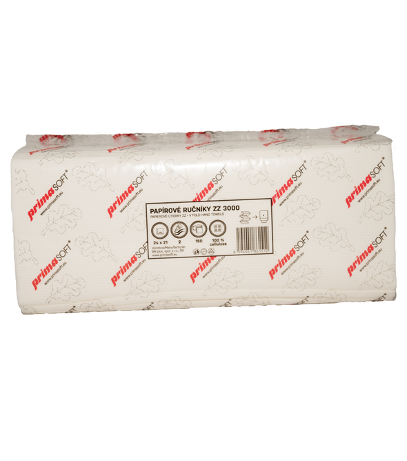Falthandtücher 2-lagig ZZ PrimaSoft 3000 Stück, 24 × 21,2 cm