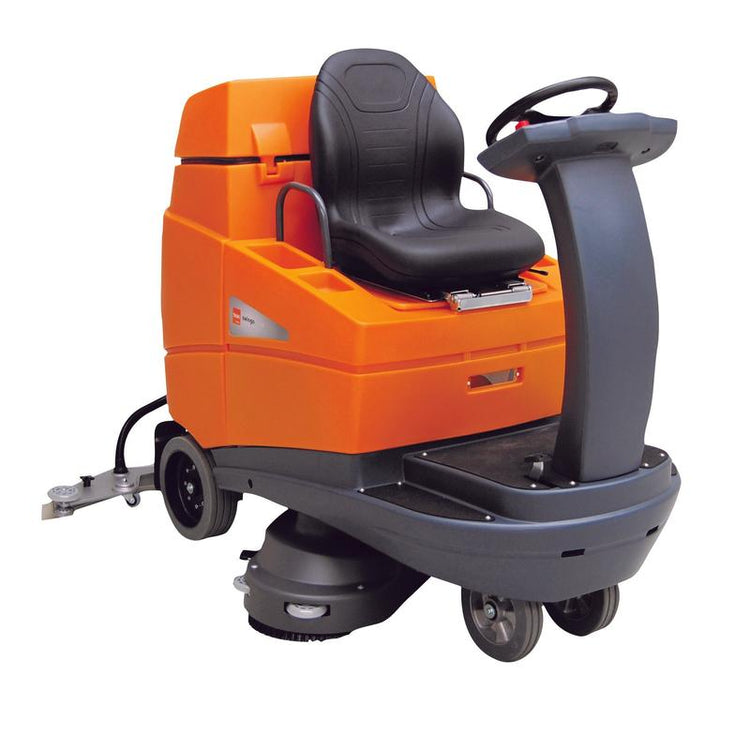 TASKI swingo 5000 Li-Ion, Kompakte, wirtschaftliche Aufsitzscheuersaugmaschine mit IntelliFlow System inkl. 200Ah Batterie (Stauraum für das Ladegerät ist auf der Maschine vorhanden) | Packung (1 Stück)