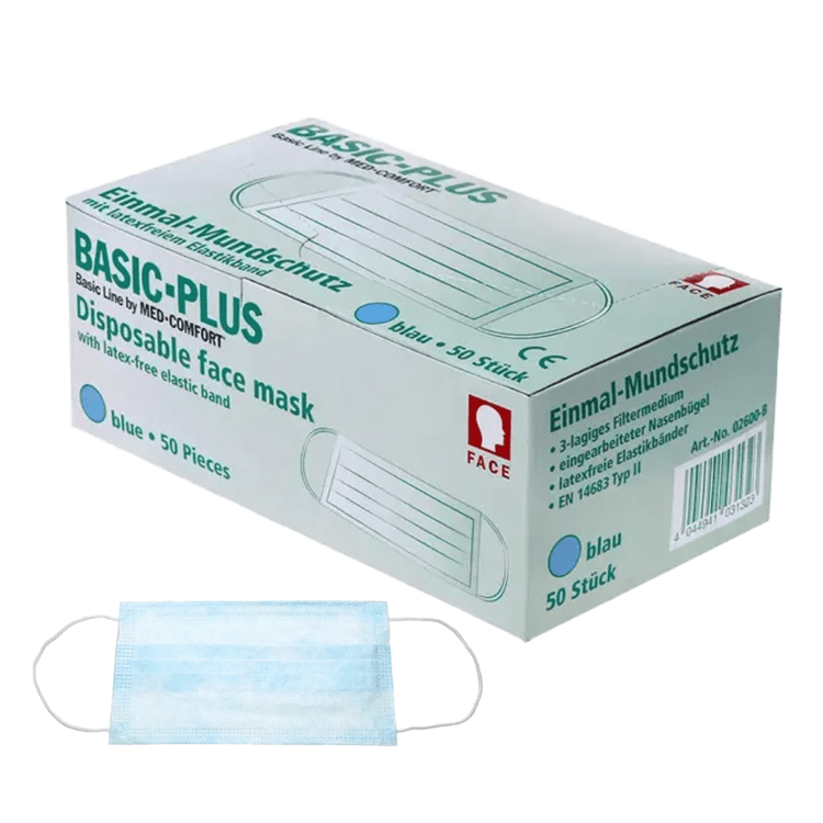 AMPri BASIC-PLUS OP Maske 3-lg. Typ II, verschiedene Farben