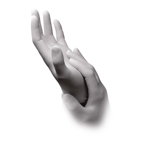 AMPri BASIC-TOUCH Latexhandschuhe puderfrei, weiß | Box (100 Stück)