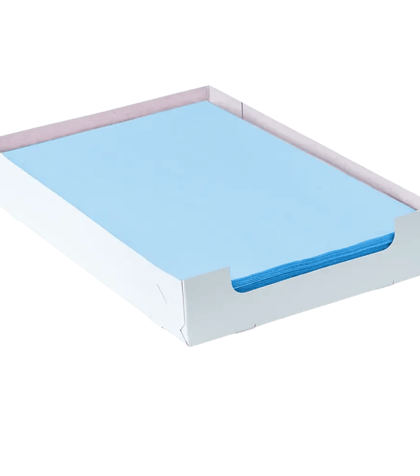 AMPri Dental Kreppauflage Tray-Filterpapier 18 x 28 cm mit Box, verschiedene Farben