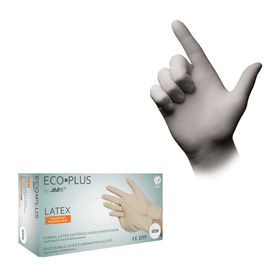 AMPri ECO-PLUS Latexhandschuhe puderfrei, weiß