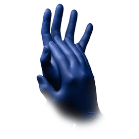 AMPri Epiderm Protect Nitrilhandschuhe by MED-COMFORT puderfrei, metallblau | Box (100 Stück)