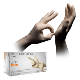 AMPri MED-COMFORT 300 Latexhandschuhe puderfrei, weiß