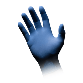 AMPri MED-COMFORT BLUE Latexhandschuhe puderfrei, blau | Box (100 Stück)