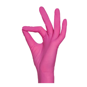 AMPri Nitrilhandschuhe in Pink, puderfrei - 100 Handschuhe