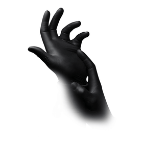 AMPri STYLE BLACK Nitrilhandschuhe puderfrei by MED-COMFORT, Schwarz