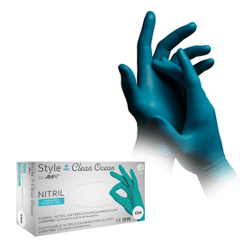 AMPri STYLE CLEAN OCEAN Nitrilhandschuhe puderfrei by MED-COMFORT, Türkis