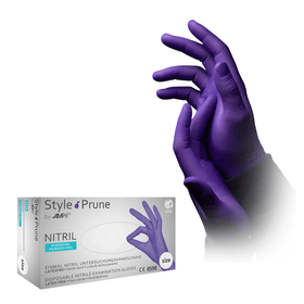 AMPri STYLE PRUNE Nitrilhandschuhe puderfrei by MED-COMFORT, Dunkellila