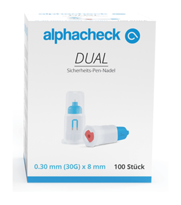 Alphacheck DUAL Sicherheits-Pen-Nadeln, verschiedene Größen