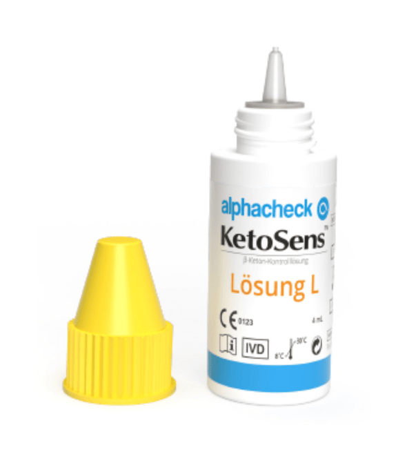 Alphacheck KetoSens β-Keton-Kontrolllösung L+M | Packung (2 Fläschchen)