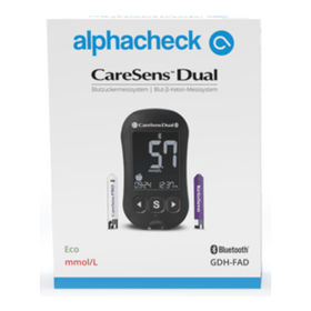 Alphacheck CareSens DUAL Blutzuckermessgerät eco | Packung (1 Stück)