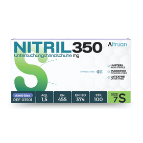 Altruan NITRIL350 Nitril Handschuhe, Einmalhandschuhe, blau - 100 Stück