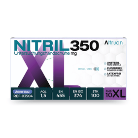 Altruan NITRIL350 Nitril Handschuhe, Einmalhandschuhe, blau - 100 Stück