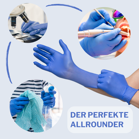 Altruan NITRIL350 Nitril Handschuhe, Einmalhandschuhe, blau - 100 Stück