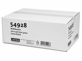 Müllbeutel 6 Liter – 310 × 370 mm, grau – 2.000 Stück