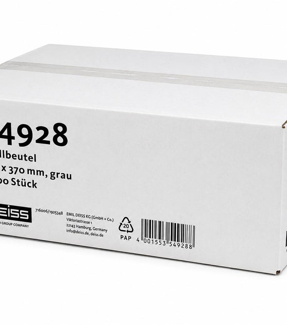 Müllbeutel 6 Liter – 310 × 370 mm, grau – 2.000 Stück