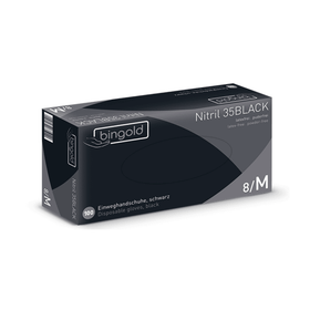 Bingold Nitril 35BLACK Schwarze Nitril Handschuhe