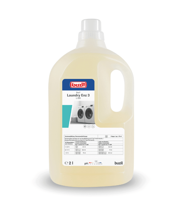 Buzil Buz® Laundry Enz 3 L 820 Enzymhaltiges Flüssigwaschmittelkonzentrat