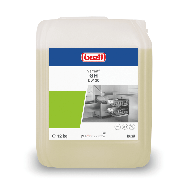 Buzil Vamat® GH DW 30 Flüssiger Geschirrspülreiniger, hochalkalisch | Kanister (12 kg)