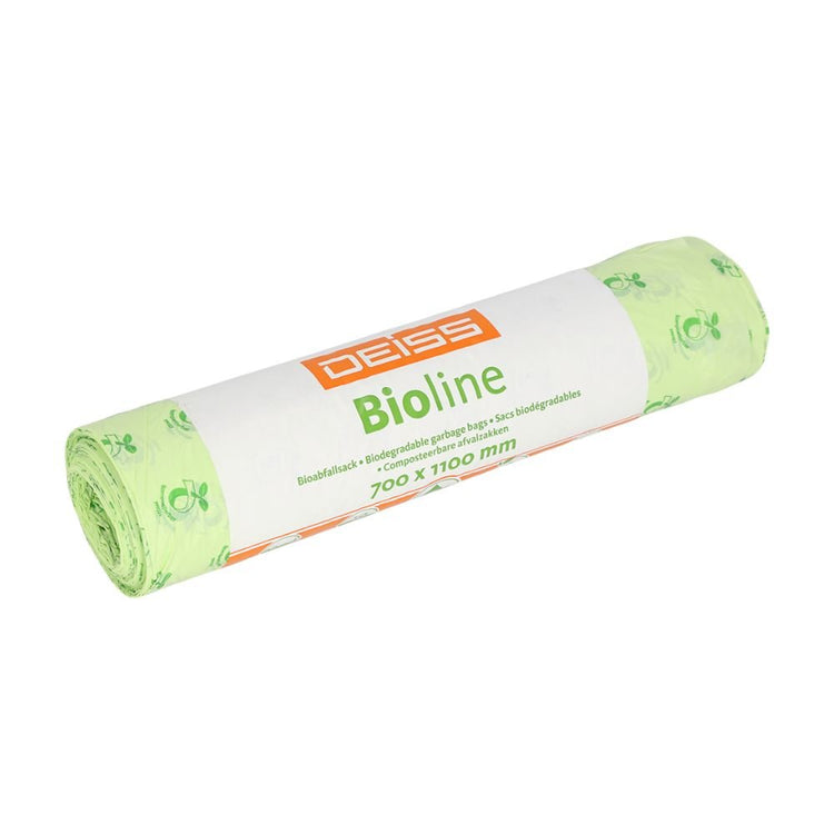 DEISS Biomüllsäcke 120 Liter, 06070, 100% Kompostierbar