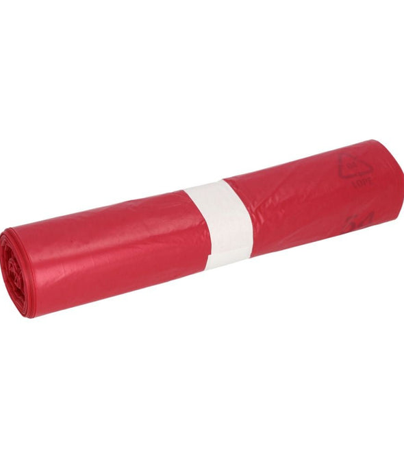 DEISS Abfallsäcke 120 Liter Typ 60, 21054, Rot
