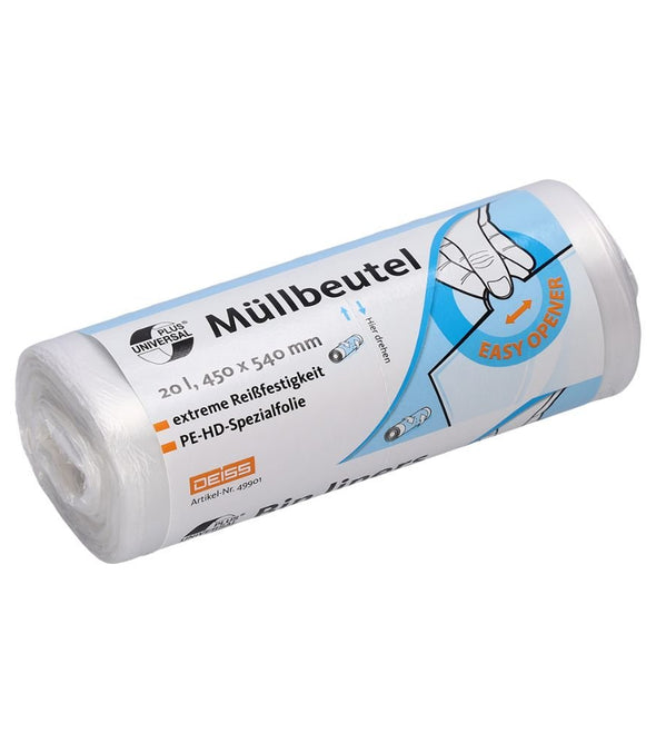 DEISS Universal Plus® Müllbeutel 20 Liter, 49901