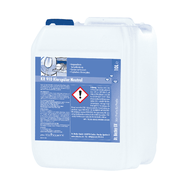 Dr. Becher KR 910 Klarspüler Neutral - 10 Liter | Kanister (10 l)