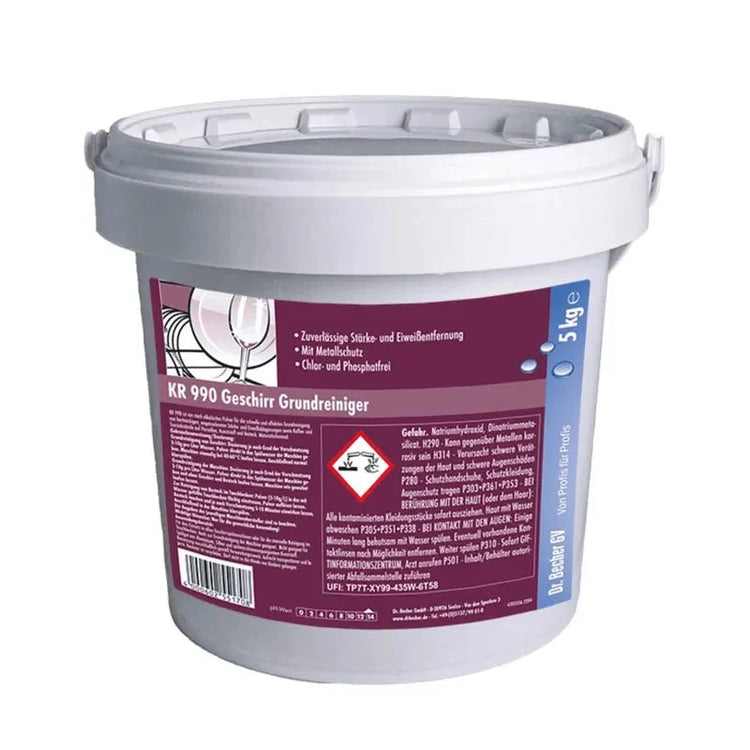 Dr. Becher KR 990 Geschirr Grundreiniger - 5 kg | Eimer (5 kg)