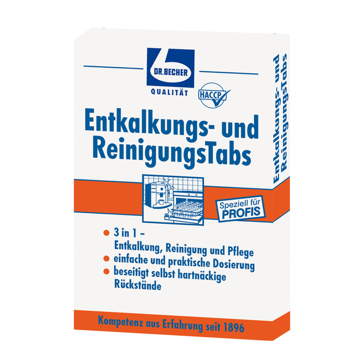 Dr. Becher Entkalkungs- und ReinigungsTabs - 8 Stück | Packung (8 Stück)