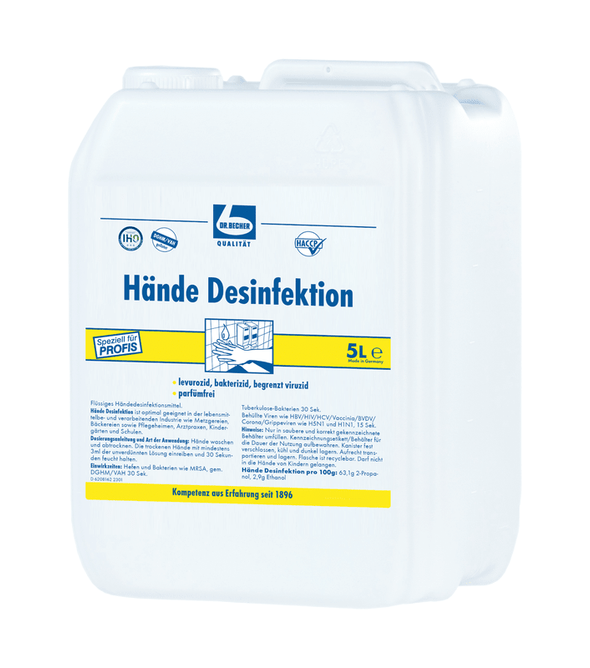 Dr. Becher Hände Desinfektion