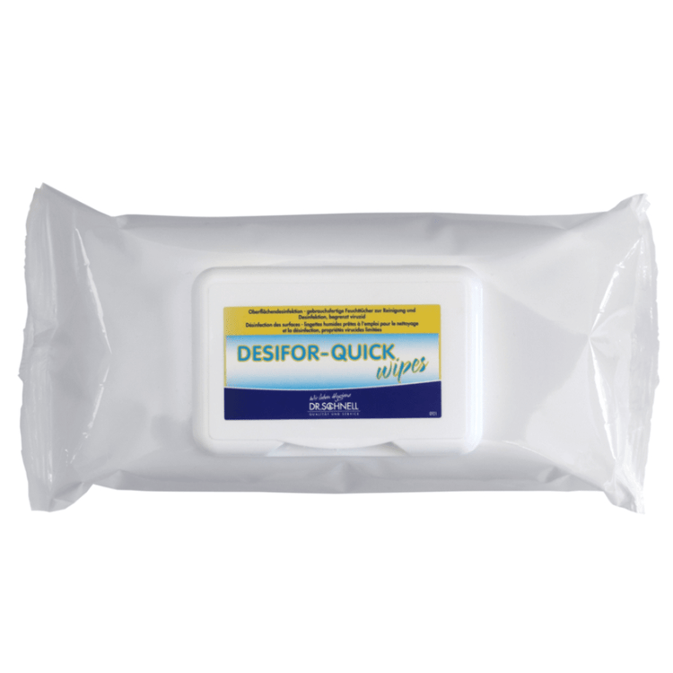Dr. Schnell DESIFOR-QUICK WIPES, Desinfektionstücher, viruzid | Packung (80 Tücher)
