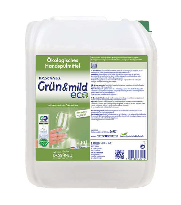 Dr. Schnell GRÜN & MILD ECO ergiebiges ökologisches Handspülmittel