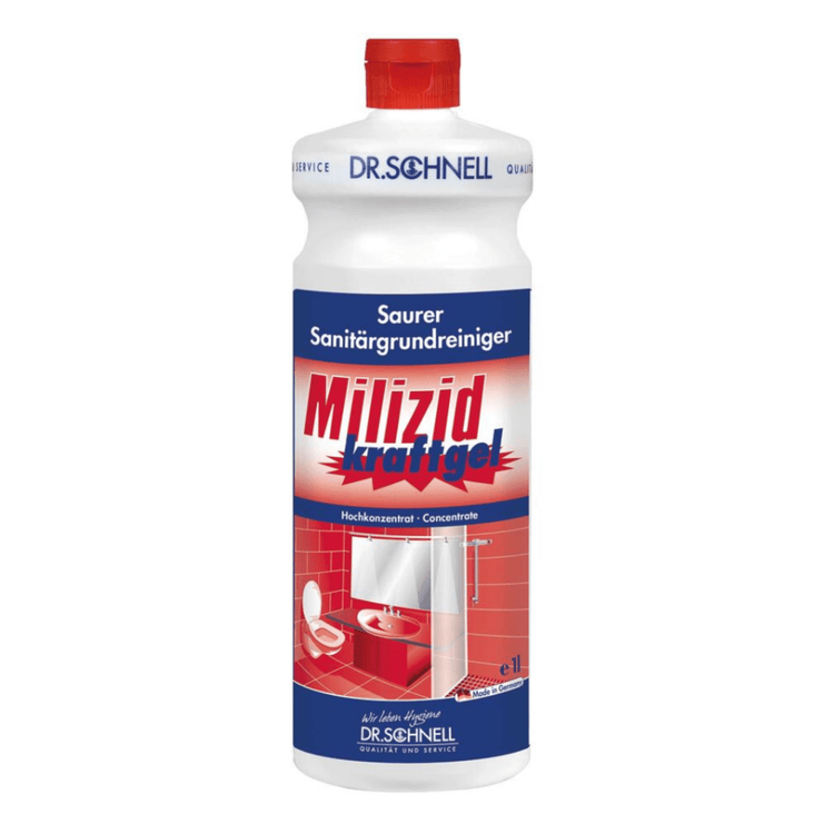 Dr. Schnell MILIZID Kraftgel Sanitärreiniger, sauer für Grundreinigung