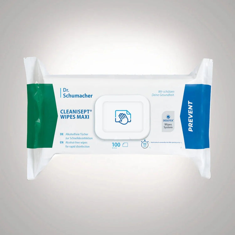 Dr. Schumacher Cleanisept® Wipes Maxi Desinfektionstücher | Packung (100 Tücher)