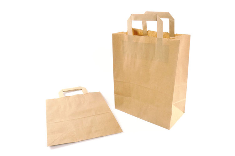Papiertüten aus braunem Kraftpapier